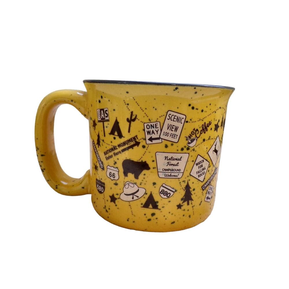 Camp Casual Coffee Tea Mug Heavyweight Camping Traveling RVing Theme - Picture 2 of 4